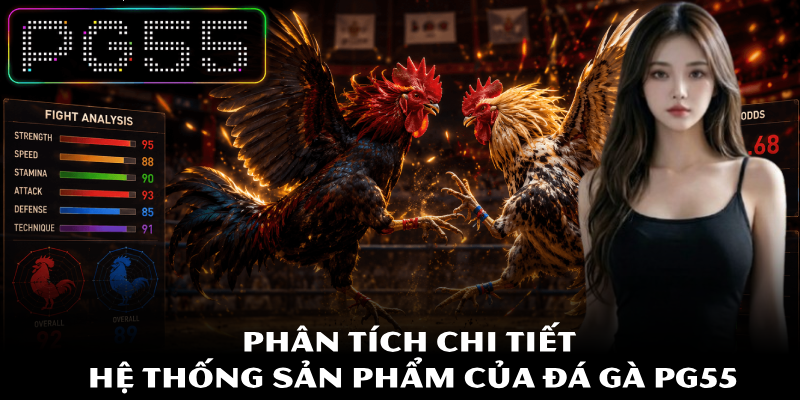Đá Gà PG55 – Phương Pháp Đánh Giá Sức Mạnh Chiến Kê Chuẩn 3 Phân tích chi tiết hệ thống sản phẩm của đá gà PG55